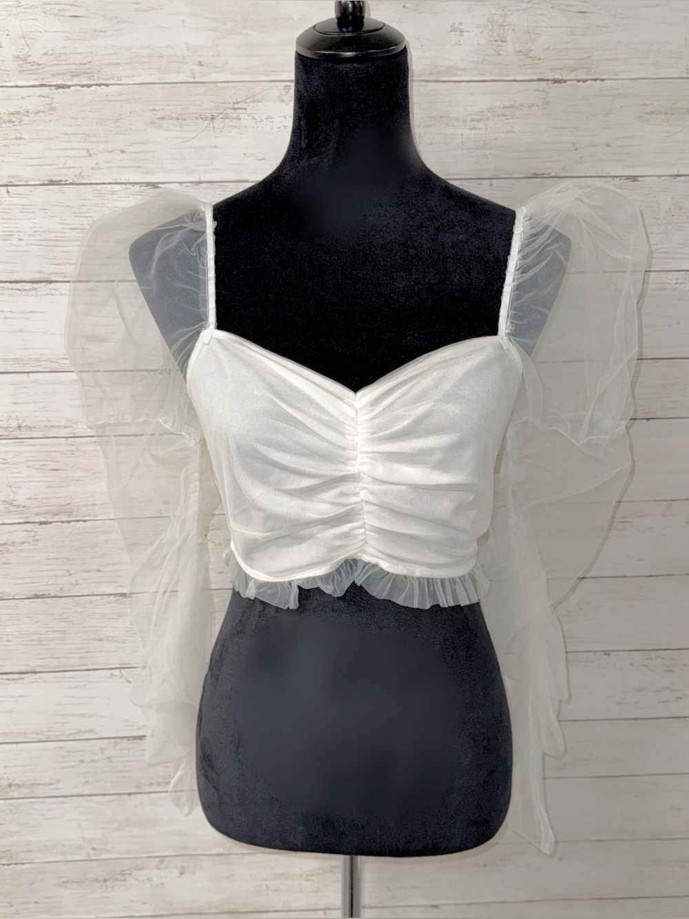 Sugar Thrillz Tulle Long Sleeve Top
